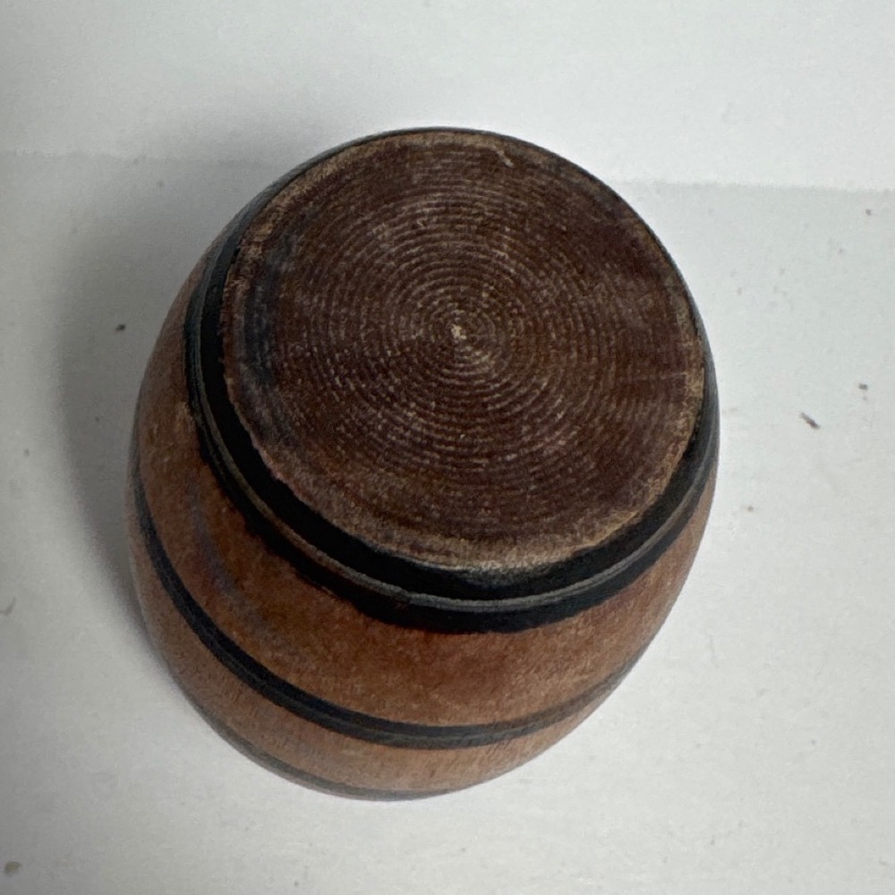Miniature Barrel Decor OS Brown Rustic Wood Toothpick Holder - Picture 4 of 6